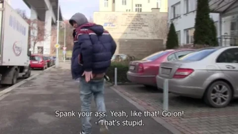 Russian boy getting nailed hard on camera