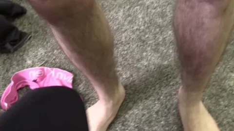 European teen strips naked and gets fucked
