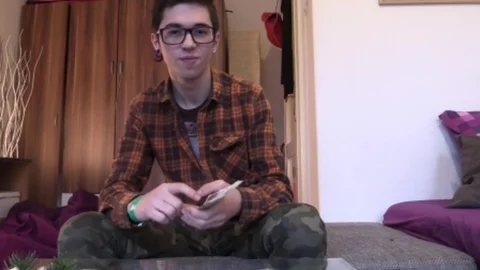 young college hipster student plowed for specie